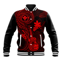 hawaii-baseball-jacket-ukulele-mix-polynesian-plumeria-red-version