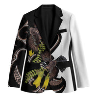 New Zealand Valentines Day Blazer Piwakawaka Lovers Maori Koru Tattoo - Polynesian Pride