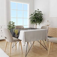 New Zealand Valentines Day Tablecloth Piwakawaka Lovers Maori Koru Tattoo - Polynesian Pride