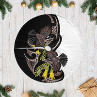 New Zealand Valentines Day Tree Skirt Piwakawaka Lovers Maori Koru Tattoo - Polynesian Pride