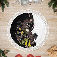 New Zealand Valentines Day Tree Skirt Piwakawaka Lovers Maori Koru Tattoo - Polynesian Pride