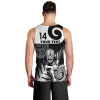 Custom New Zealand Silver Fern Rugby Men Tank Top Go Champions NZ All Black Maori Koru LT14 - Polynesian Pride