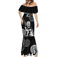 Custom New Zealand Silver Fern Rugby Mermaid Dress Go Champions NZ All Black Maori Koru LT14 - Polynesian Pride