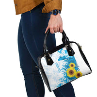 New Zealand Autism Awareness Month Shoulder Handbag Takiwatanga Maori Lizard With Sunflower