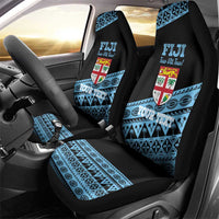 Fiji Rugby 2025 Custom Car Seat Cover Fijian Tapa Toso Viti Toso - Black