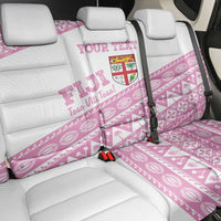 Fiji Rugby 2025 Custom Back Car Seat Cover Fijian Tapa Toso Viti Toso - Pink