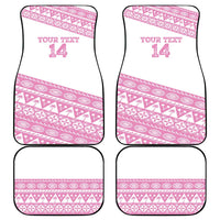 Fiji Rugby 2025 Custom Car Mats Fijian Tapa Toso Viti Toso - Pink