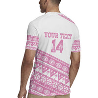 Fiji Rugby 2025 Custom Rugby Jersey Fijian Tapa Toso Viti Toso - Pink