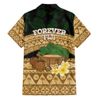 Bula Fiji Kava Bowl Family Matching Puletasi and Hawaiian Shirt Fijian Tapa Cloth Vintage Vibe