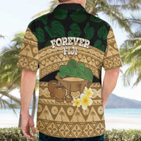 Bula Fiji Kava Bowl Hawaiian Shirt Fijian Tapa Cloth Vintage Vibe