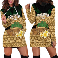 Bula Fiji Kava Bowl Hoodie Dress Fijian Tapa Cloth Vintage Vibe