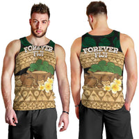 Bula Fiji Kava Bowl Men Tank Top Fijian Tapa Cloth Vintage Vibe