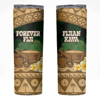 Bula Fiji Kava Bowl Skinny Tumbler Fijian Tapa Cloth Vintage Vibe