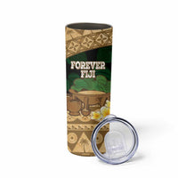 Bula Fiji Kava Bowl Skinny Tumbler Fijian Tapa Cloth Vintage Vibe