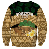 Bula Fiji Kava Bowl Sweatshirt Fijian Tapa Cloth Vintage Vibe