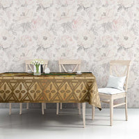 Bula Fiji Kava Bowl Tablecloth Fijian Tapa Cloth Vintage Vibe