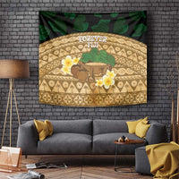 Bula Fiji Kava Bowl Tapestry Fijian Tapa Cloth Vintage Vibe