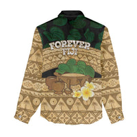 Bula Fiji Kava Bowl Women Casual Shirt Fijian Tapa Cloth Vintage Vibe