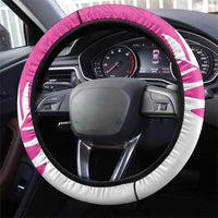 New Zealand Silver Fern Rugby Steering Wheel Cover Go All Black Maori Pink Version