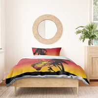 Custom Papua New Guinea Cricket Bedding Set PNG Barramundis - Polynesian Pride