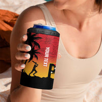 Custom Papua New Guinea Cricket 4 in 1 Can Cooler Tumbler PNG Barramundis - Polynesian Pride