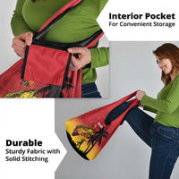 Custom Papua New Guinea Cricket Grocery Bag PNG Barramundis - Polynesian Pride