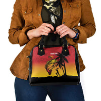 Custom Papua New Guinea Cricket Shoulder Handbag PNG Barramundis - Polynesian Pride