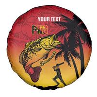 Custom Papua New Guinea Cricket Spare Tire Cover PNG Barramundis - Polynesian Pride