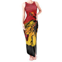 Custom Papua New Guinea Cricket Tank Maxi Dress PNG Barramundis - Polynesian Pride