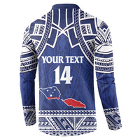 Custom Samoa Cricket Button Sweatshirt Go Champions Samoan - Polynesian Pride