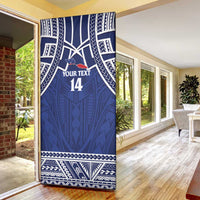 Custom Samoa Cricket Door Cover Go Champions Samoan - Polynesian Pride