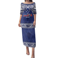 Custom Samoa Cricket Family Matching Puletasi and Hawaiian Shirt Go Champions Samoan - Polynesian Pride