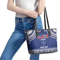 Custom Samoa Cricket Leather Tote Bag Go Champions Samoan LT14 - Polynesian Pride