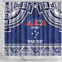 Custom Samoa Cricket Shower Curtain Go Champions Samoan - Polynesian Pride