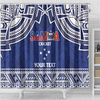 Custom Samoa Cricket Shower Curtain Go Champions Samoan - Polynesian Pride