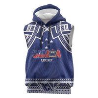 Custom Samoa Cricket Sleeveless Hoodie Go Champions Samoan - Polynesian Pride