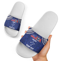 Custom Samoa Cricket Slide Sandals Go Champions Samoan - Polynesian Pride