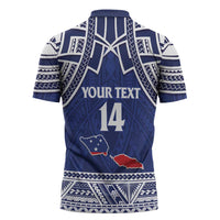 Custom Samoa Cricket Zipper Polo Shirt Go Champions Samoan - Polynesian Pride