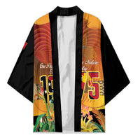 Personalised Papua New Guinea Independence Day Kimono One People One Nation One Country