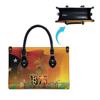 Papua New Guinea Independence Day Leather Bag One People One Nation One Country