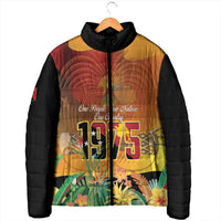 Personalised Papua New Guinea Independence Day Padded Jacket One People One Nation One Country