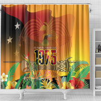 Papua New Guinea Independence Day Shower Curtain One People One Nation One Country