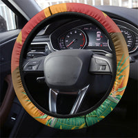 Papua New Guinea Independence Day Steering Wheel Cover One People One Nation One Country