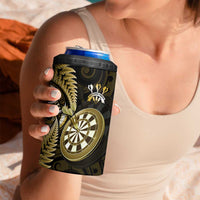 New Zealand Darts 4 in 1 Can Cooler Tumbler Happiness Is A Tight Threesome Maori Gold