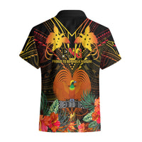 Papua New Guinea East New Britain Province Hawaiian Shirt Papua Niugini Coat Of Arms With Flag Style LT14 - Polynesian Pride