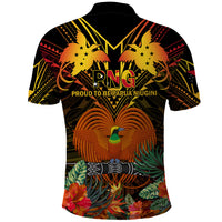 Papua New Guinea Manus Province Polo Shirt Papua Niugini Coat Of Arms With Flag Style LT14 - Polynesian Pride