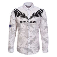 Custom New Zealand Silver Fern Football Family Matching Puletasi and Hawaiian Shirt Go Aotearoa Grunge White - Polynesian Pride