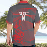 Custom New Caledonia Football Hawaiian Shirt Allez Les Cagous Grey Version LT14 - Polynesian Pride