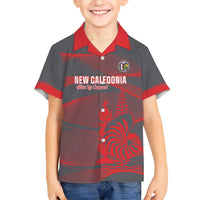 Custom New Caledonia Football Hawaiian Shirt Allez Les Cagous Grey Version LT14 - Polynesian Pride