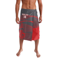 Custom New Caledonia Football Lavalava Allez Les Cagous Grey Version LT14 Grey - Polynesian Pride